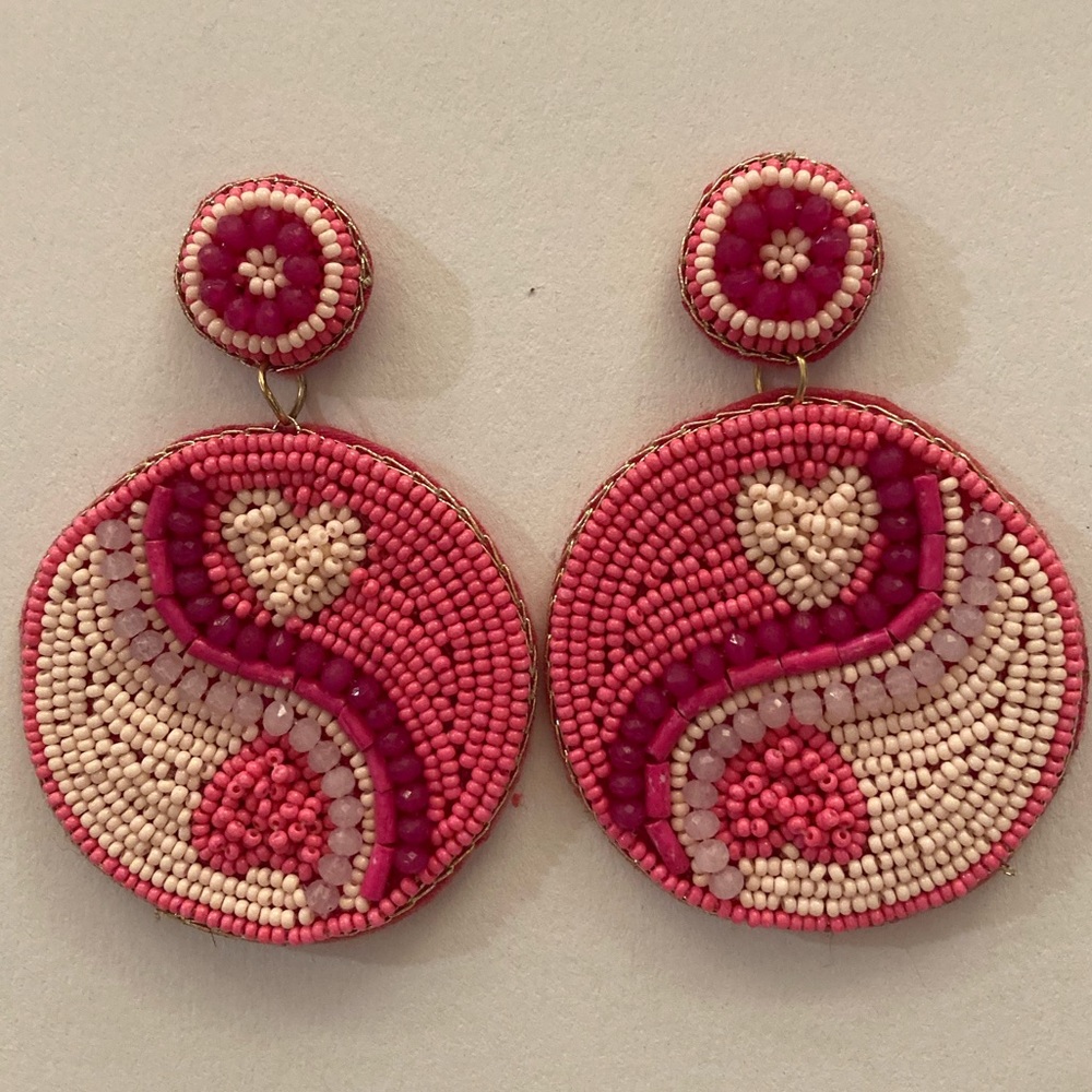 Adorable Valentines Heart Drop Earrings